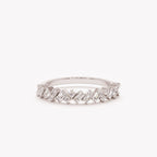The Nina Band - Alternating Baguette Diamond Band