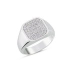 The Noah Ring - Square Diamond Signet Men’s Ring