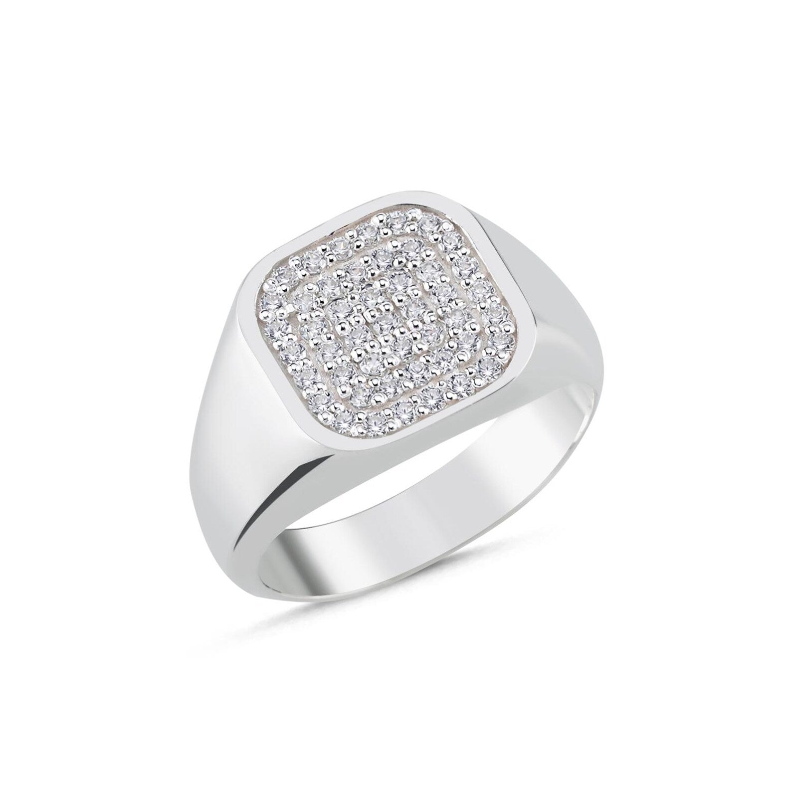 The Noah Ring - Square Diamond Signet Men’s Ring