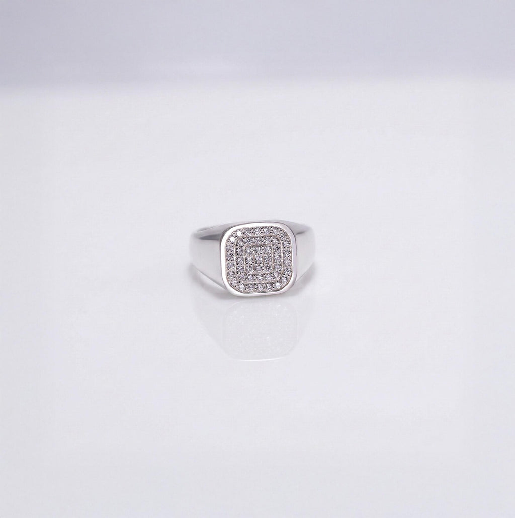 The Noah Ring - Square Diamond Signet Men’s Ring