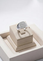 The Noah Ring - Square Diamond Signet Men’s Ring