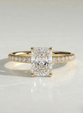 The Nora Ring – Radiant Pave Diamond Engagement Ring