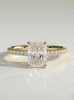 The Nora Ring – Radiant Pave Diamond Engagement Ring