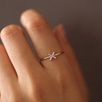 The Nyla Ring - X Motif Diamond Ring