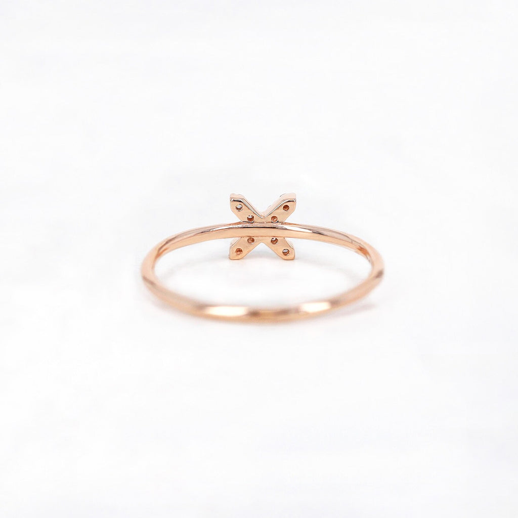 The Nyla Ring - X Motif Diamond Ring