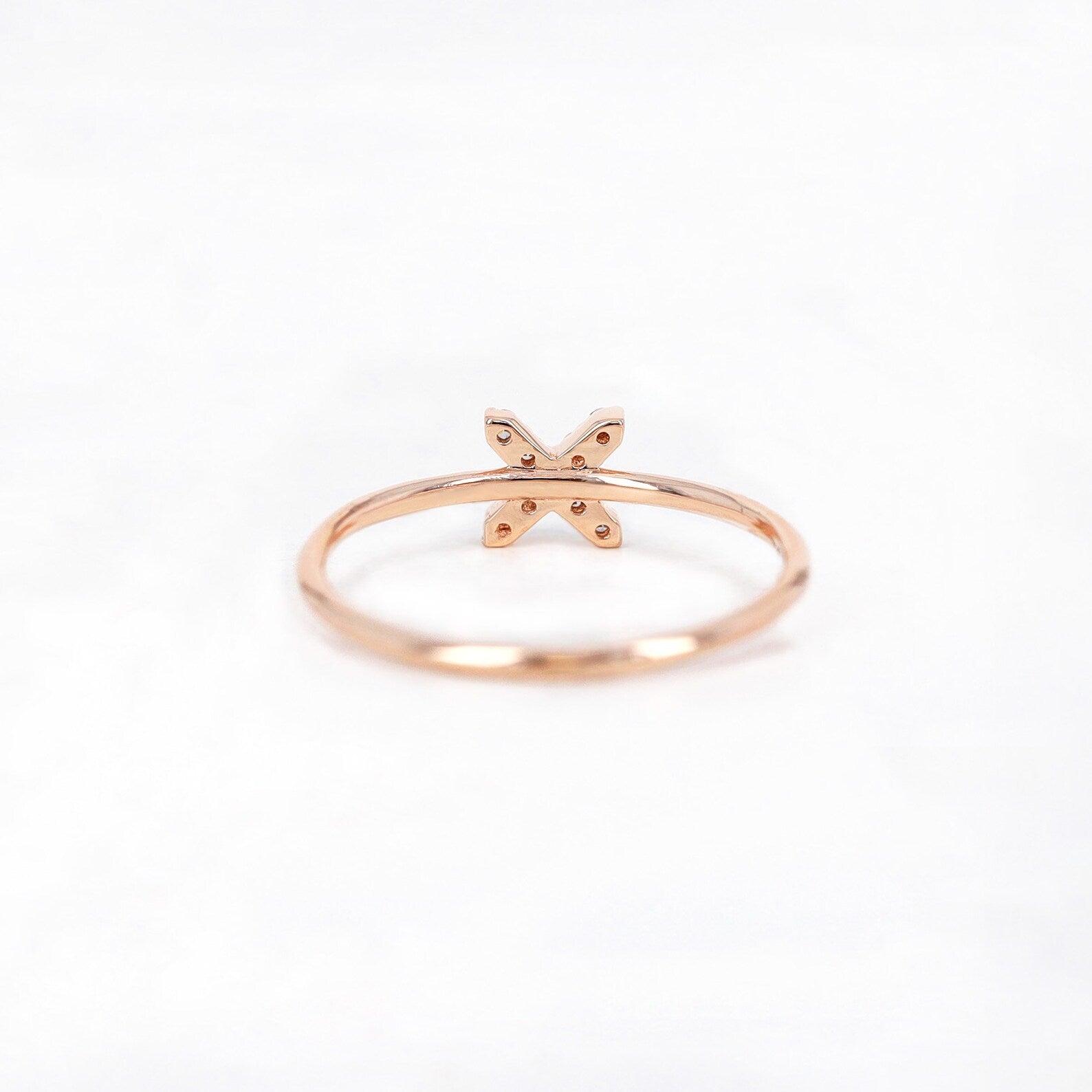 The Nyla Ring - X Motif Diamond Ring