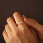 The Nyla Ring - X Motif Diamond Ring