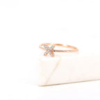 The Nyla Ring - X Motif Diamond Ring