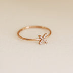 The Nyla Ring - X Motif Diamond Ring