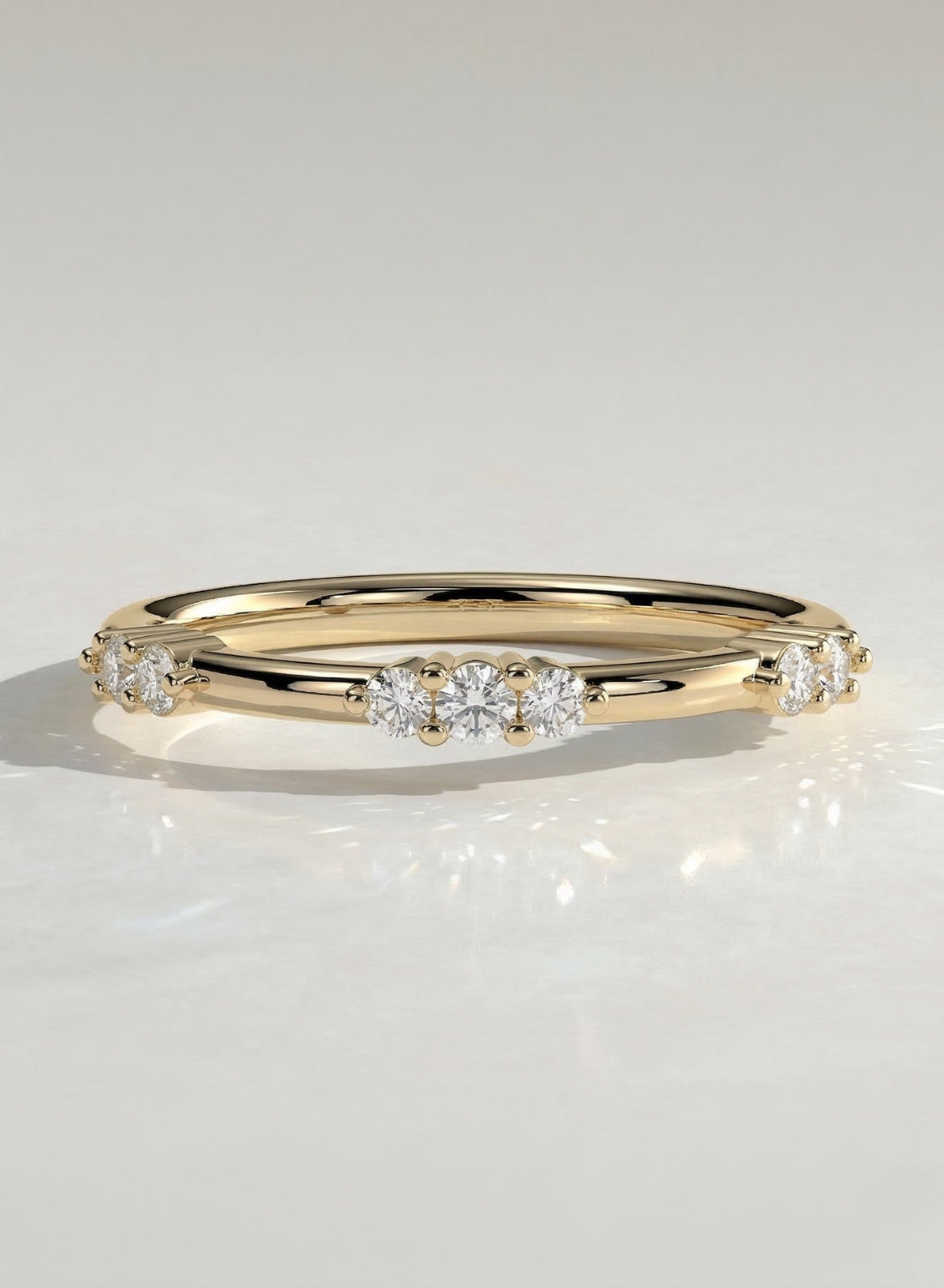 The Odile Band - Petite Round Wedding Ring in Silver
