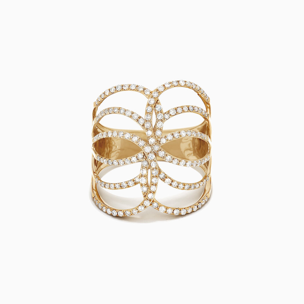 The Orlienne Ring - Diamond Infinity Lattice Ring
