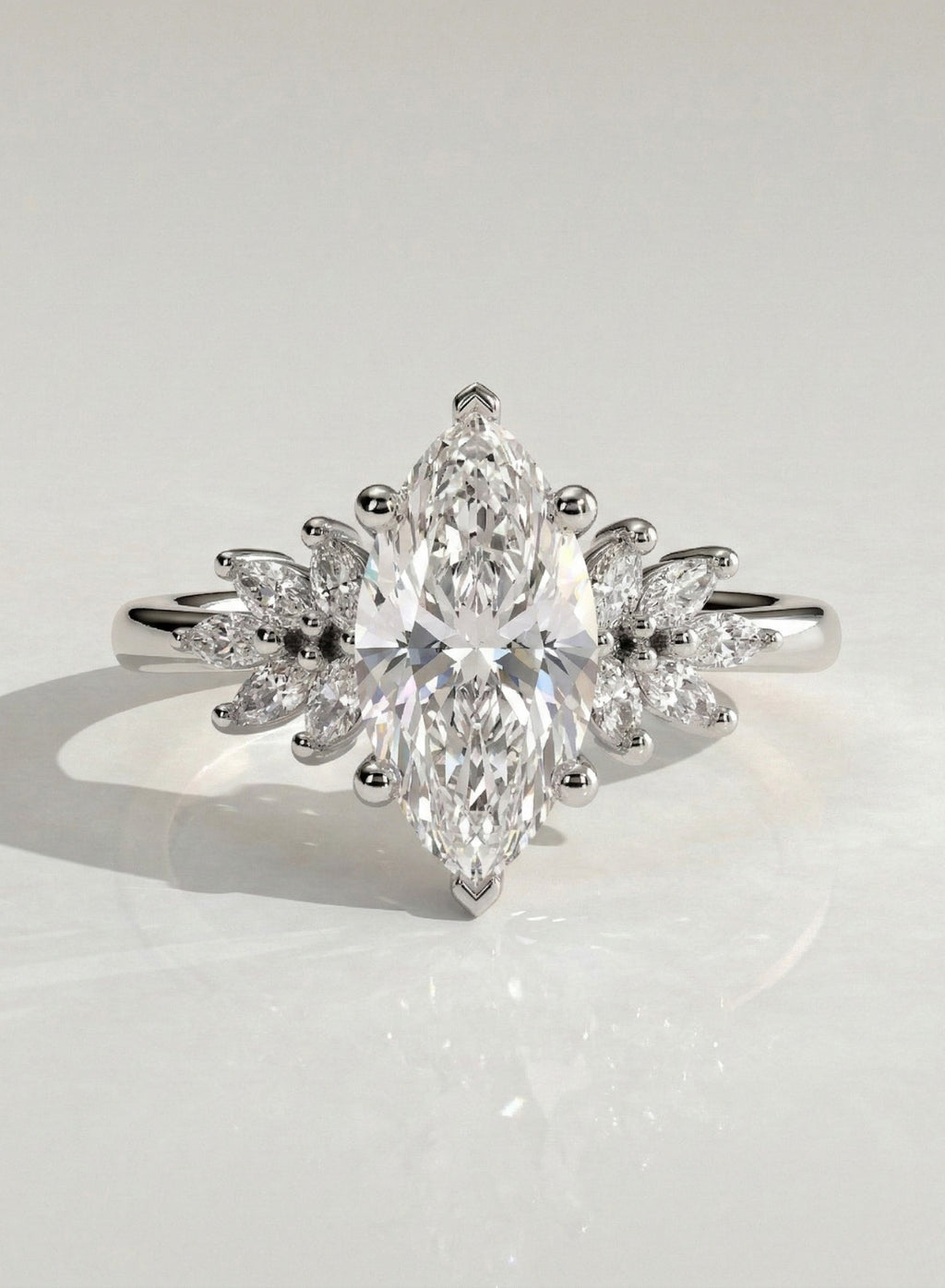 The Rhea Ring - Marquise Floral Cluster Ring