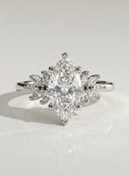 The Rhea Ring - Marquise Floral Cluster Ring