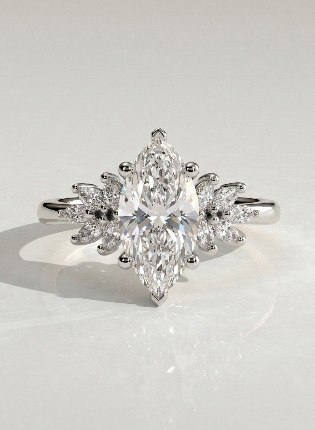 The Rhea Ring - Marquise Floral Cluster Ring