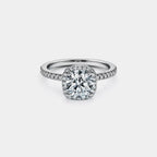 The Rosalie Ring - Round Diamond Halo Engagement Ring
