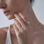 The Rosalie Ring - Round Diamond Halo Engagement Ring
