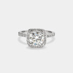 The Rosalie Ring - Round Diamond Halo Engagement Ring