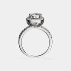 The Rosalie Ring - Round Diamond Halo Engagement Ring