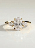 The Rosalind Ring - Oval & Pear Trilogy Engagement Ring