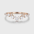 The Serelle Ring - Graduated Diamond Crown Band
