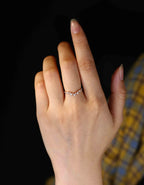The Serelle Ring - Graduated Diamond Crown Band