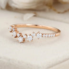 The Serelle Ring - Graduated Diamond Crown Band