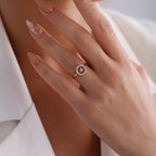 The Solara Ring - Diamond Sunburst Ring