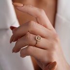 The Solara Ring - Diamond Sunburst Ring