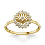 The Solara Ring - Diamond Sunburst Ring