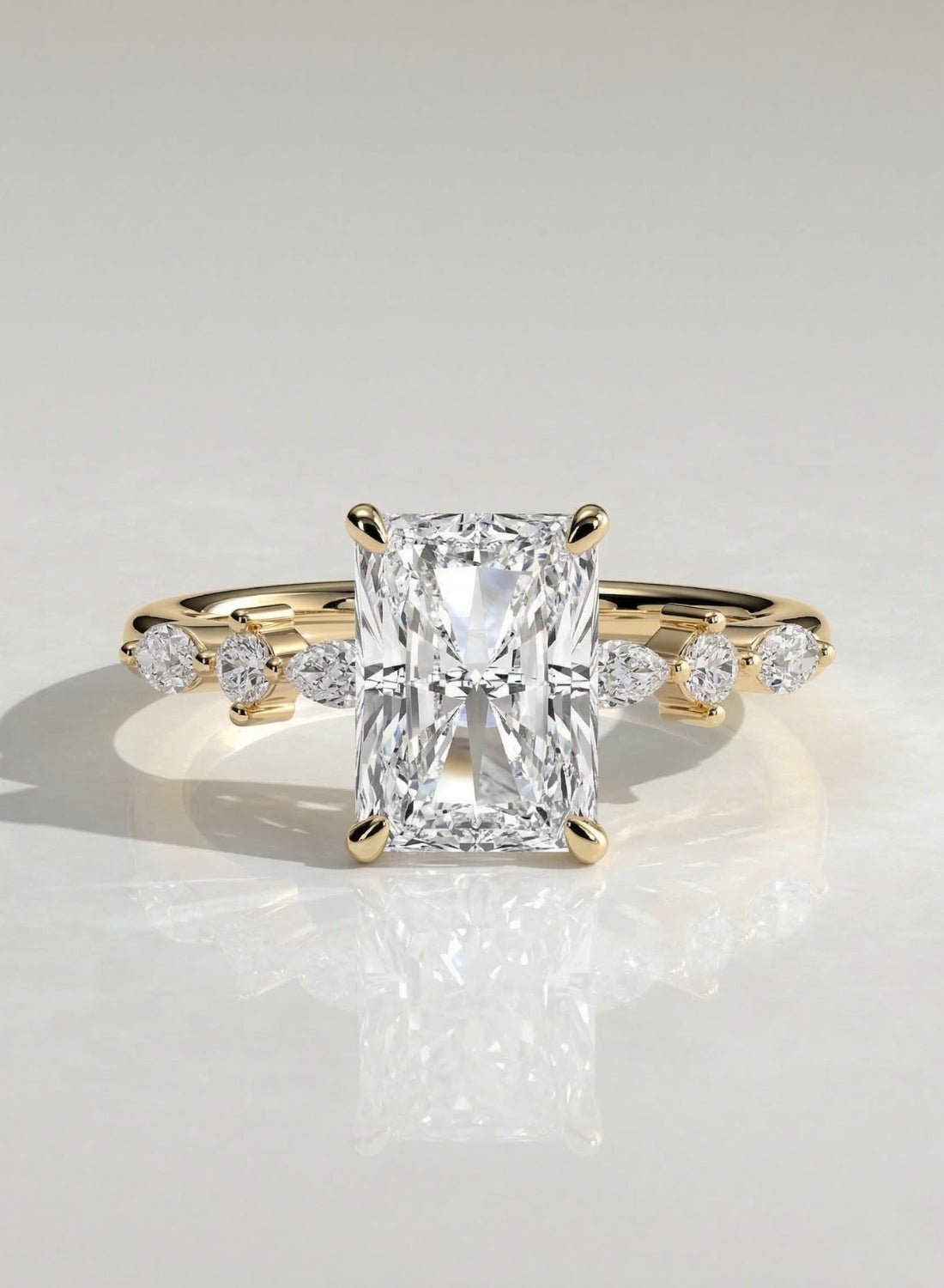 The Sydney Ring - Radiant Scattered Band Ring