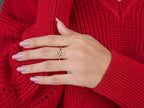 The Sylune Ring - Diamond Leaf Vine Ring