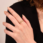 The Sylvie Band - Diamond Leaf Vine Ring