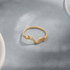 The Sylvie Band - Diamond Leaf Vine Ring
