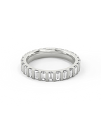The Tatum Band - Baguette Bar-Set Eternity Band