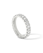 The Tatum Band - Baguette Bar-Set Eternity Band