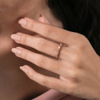The Thalène Band - Alternative Round And Baguette Diamond Ring