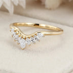 The Tiara Ring - Marquise Diamond Crown Contour Ring