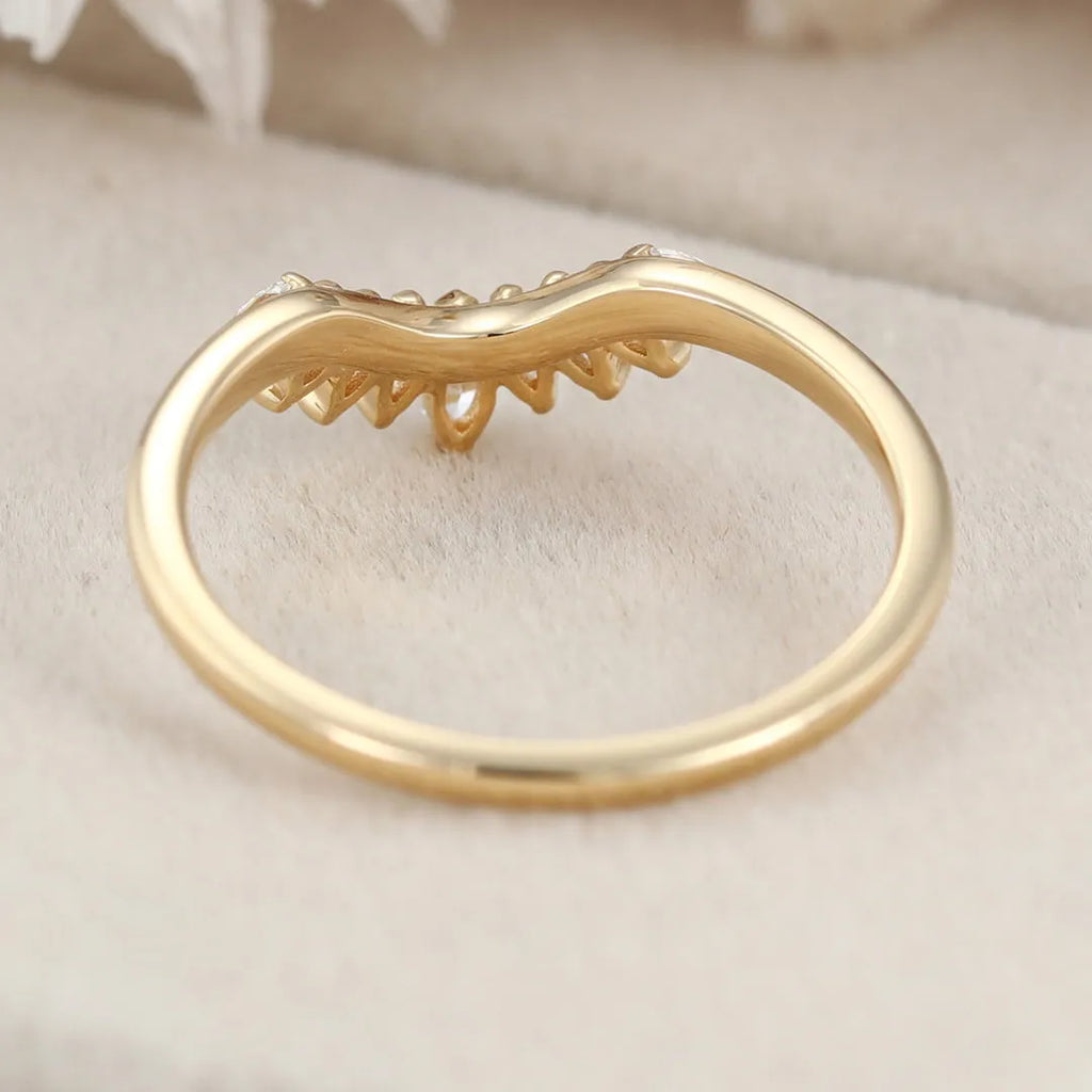 The Tiara Ring - Marquise Diamond Crown Contour Ring