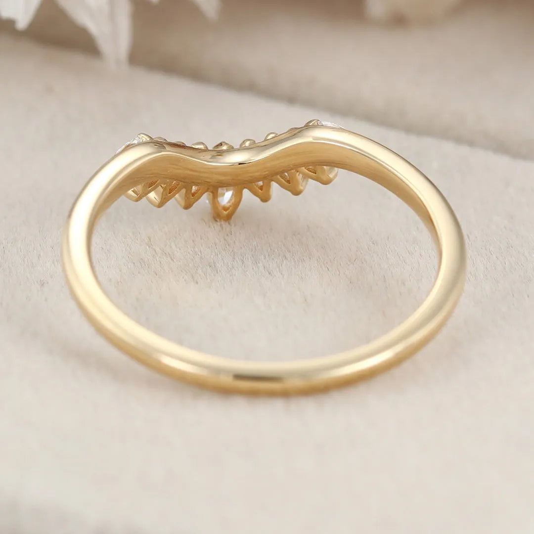 The Tiara Ring - Marquise Diamond Crown Contour Ring