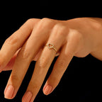 The Valentina Ring - Open Heart Diamond Ring