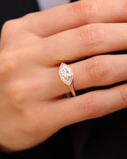 The Vanya Ring - East-West Marquise Bezel Ring