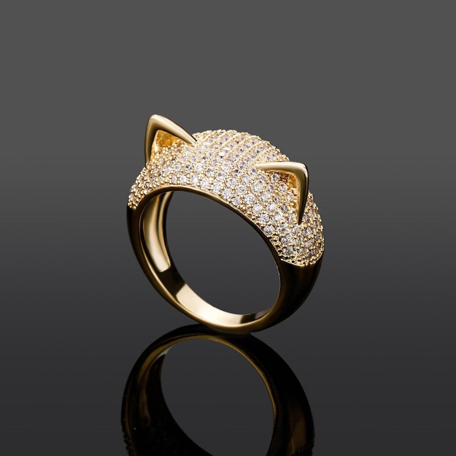 The Veloura Ring - Pavé Diamond Lip Ring
