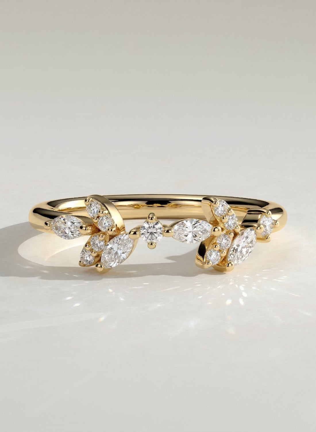 The Virelle Ring - Diamond Branch Cluster Band