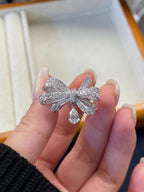 The Virelle Ring - Diamond Ribbon Bow