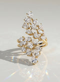 The Virellis Ring - Cascading Diamond Cluster Ring