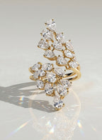 The Virellis Ring - Cascading Diamond Cluster Ring