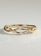 The Vireth Ring - Sculptural Diamond Branch Ring