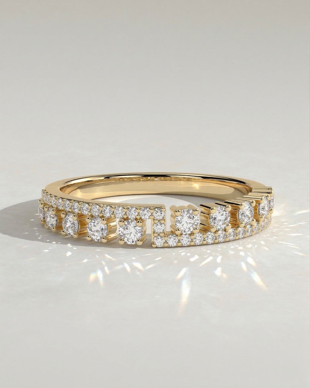 The Virexo Ring - Modern Diamond Bar Ring