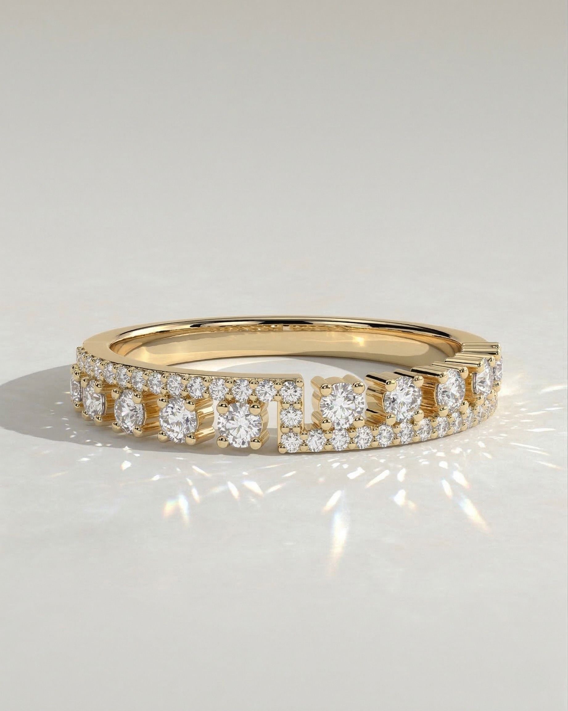 The Virexo Ring - Modern Diamond Bar Ring