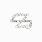 The Z Initial Ring - Diamond Bezel Letter Ring